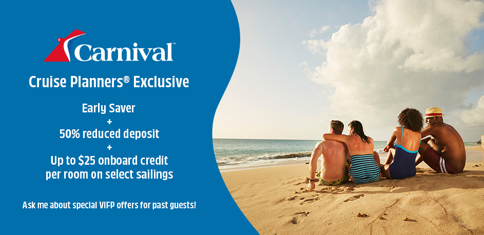 Carnival Exclusive Savings & Onboard Credit